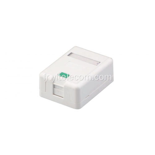 Vide Surface Mount Box Single Port RJ45